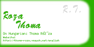 roza thoma business card